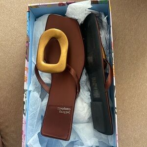 Jeffrey Campbell Lynques Sandals Copper size 8